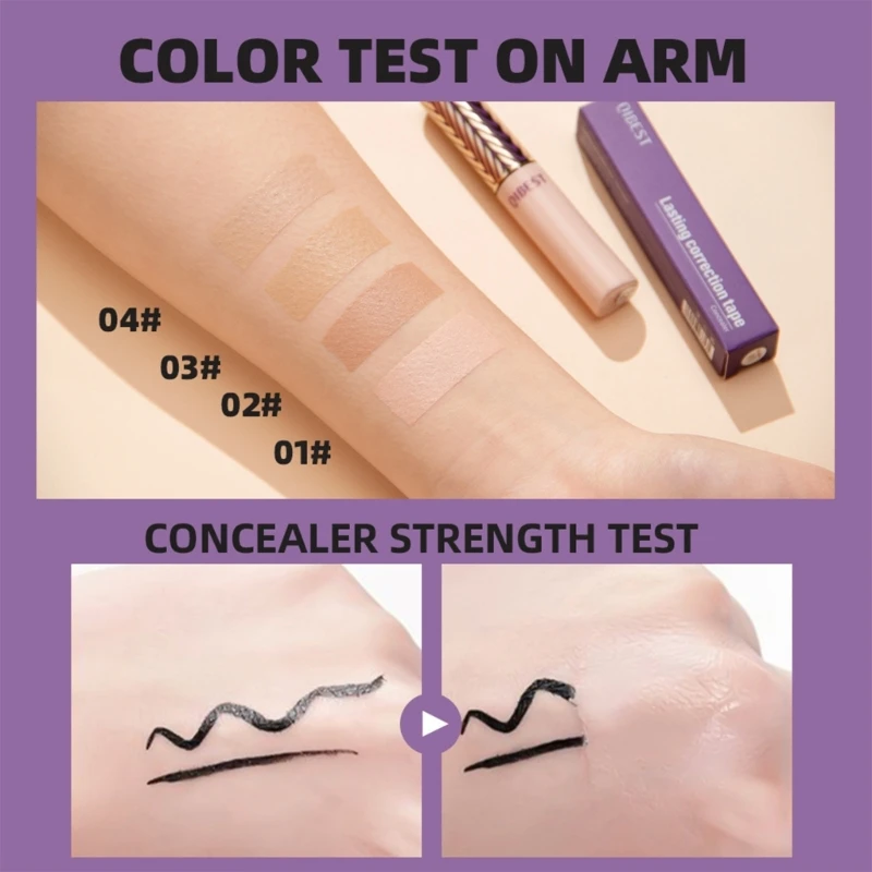 Liquid Mineral Concealer Brightening Dark Circle Eye Concealer Reduces Look of Fine Lines Buildable Coverage Concealer Dropship