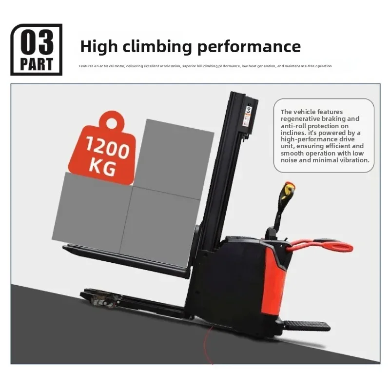 Station drive electric stacker, cargo lift stacker