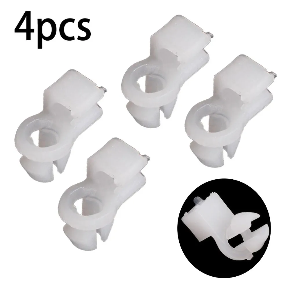 4pcs Car Door Hole Door Lock Fastener Rod Clip For Hole 5-7 Mm Door Lock Rod Clips Trim Panel Plastic Fastener