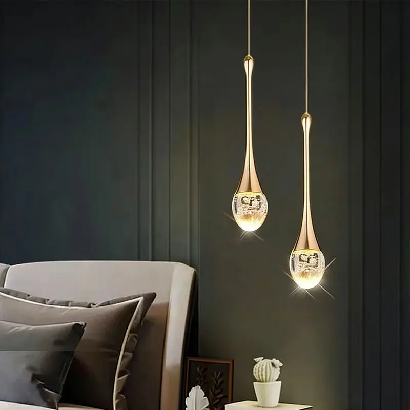 モダンなクリスタル-led-ペンダントランプ北欧シャンデリア吊り下げランプキッチンアイランドリビングルームバーカフェ装飾照明器具