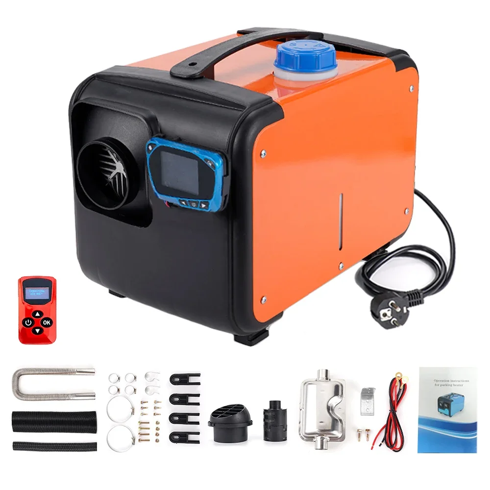 

12V 24V 220V Car Diesel Parking Heater 5KW-8KW Two-way Remote Control Parking Heater Low Noise Large Hole For Home Heated Kits