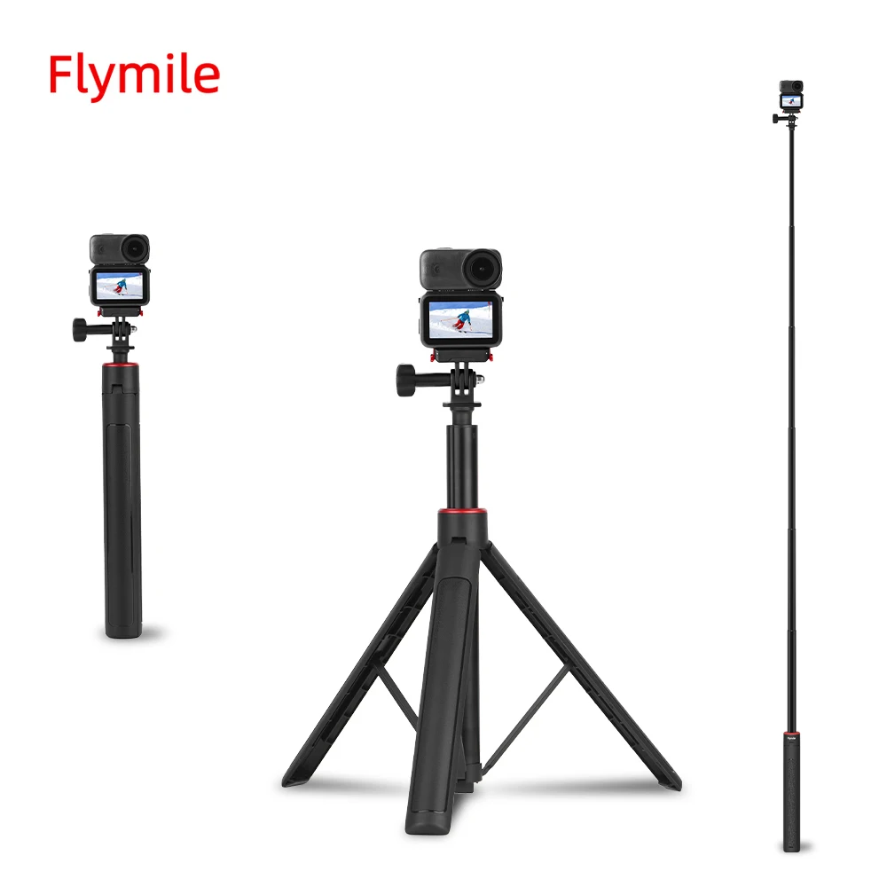 

Flymile Extendable Tripod 62.99IN Selfie Stick for DJI OSMO NANO Accessories Adjustable Tripod for Vlgo Video/Live Broadcast