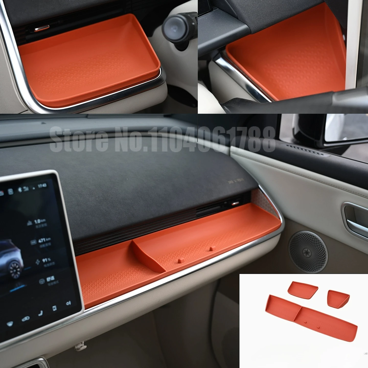 

For Toyota BZ3X BZ 3X 2025 2026 Silicone Instrument Panel Center Console Storage Sleeve Gear Cover Interior Upgrade