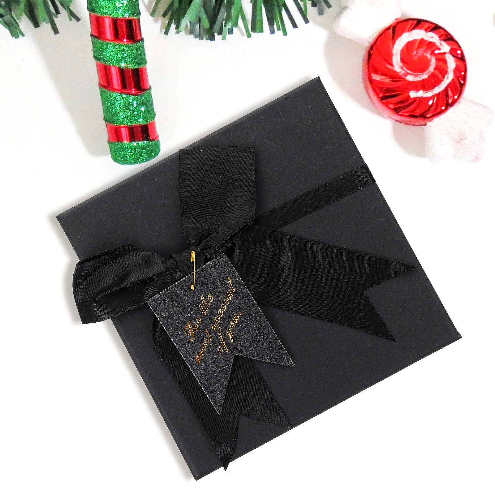 

Black V shape Bowknot Gift Boxes 15x15x7cm Empty C y Packaging for Wedding Party Decorations Favor Boxes Cookie Containers