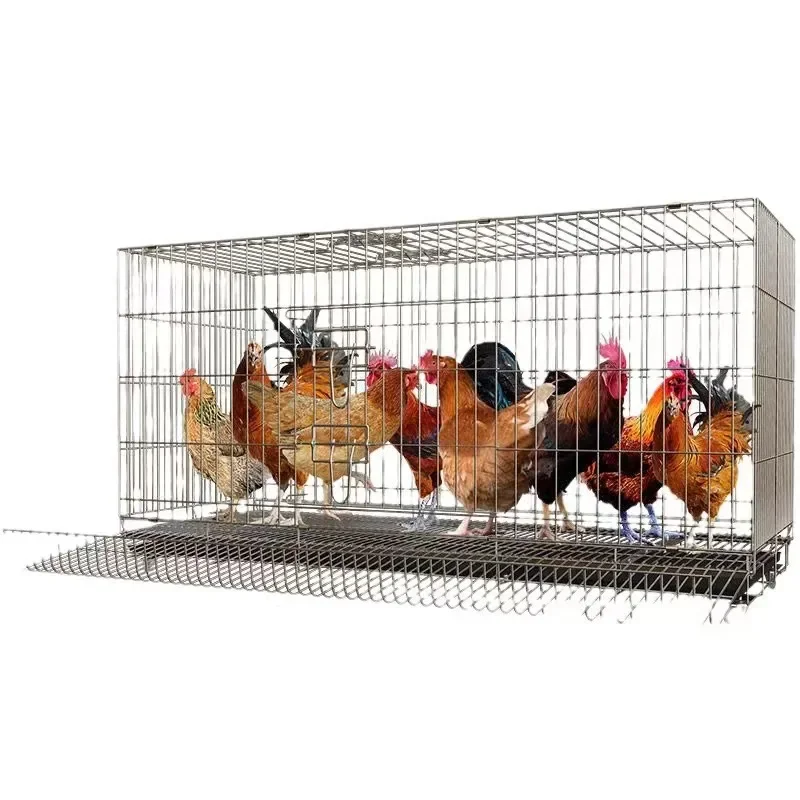 

Thickened Stainless Steel Chicken Cage Indoor Outdoor Home Large Capacity Balcony Chicken Breeding Cage Rural Farming