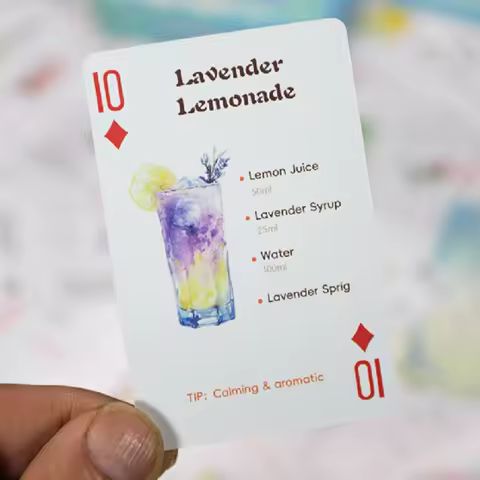 Cocktail Poker Cards Colorful Funny Novelty Games Adult Playing Cards For Holiday Festival Activities Night Birthdays Family