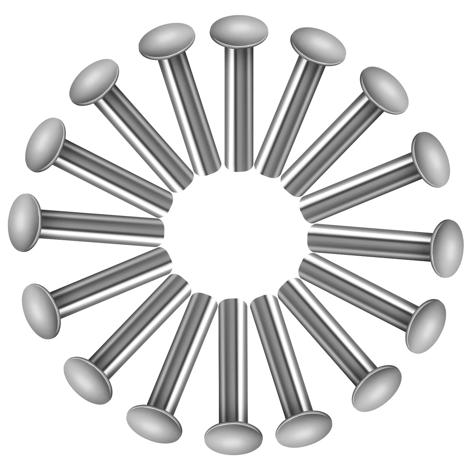 

200 pcs Stainless Steel Rivets 304 Round Dome Fasteners For Boat Aircraft Repair Marine Crafting Rivet Set