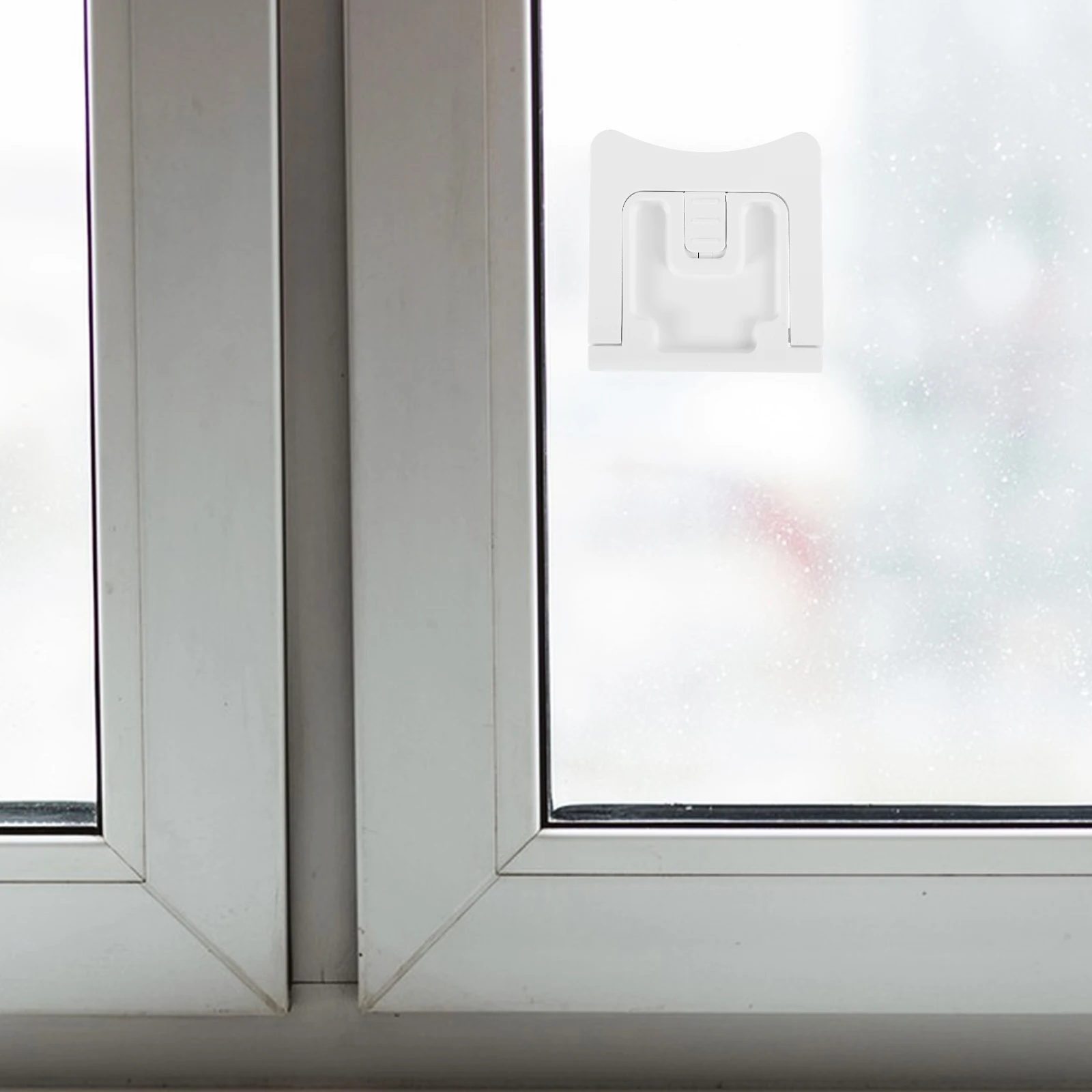 2Pcs Child Safety Lock Cabinet Latches White Plastic Durable Sliding Baby Proof Kitchen Bathroom Toddler Locks