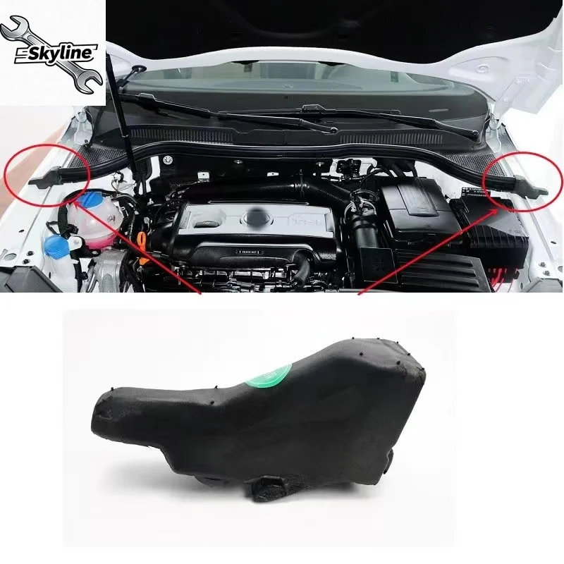 Hood Bonnet Seal Filler Piece 3C8823730A 3C8823729 Related items Pair Engine Hood Cover Cushion Damping Spon