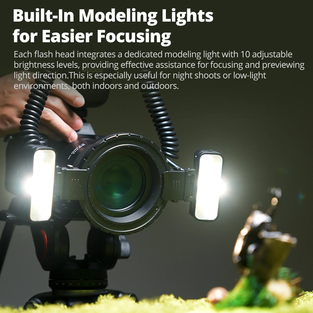 Picture 5: GODOX MF-T76 Macro Twin Flash TLL HSS Speedlite LED Light Flash Light With Diffuser for Sony Canon Nikon Camera