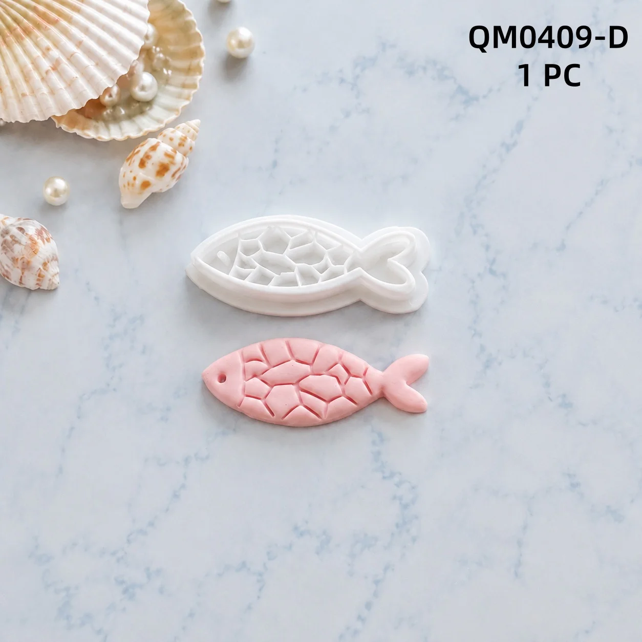 1 Stück Ohrring-Herstellungsform, Kreative Fisch-Serie, Weiche Keramik-Polymer-Clay-Schneider, Cartoon-Fischform, DIY Handgemachte Schmuckherstellung – Detail 11