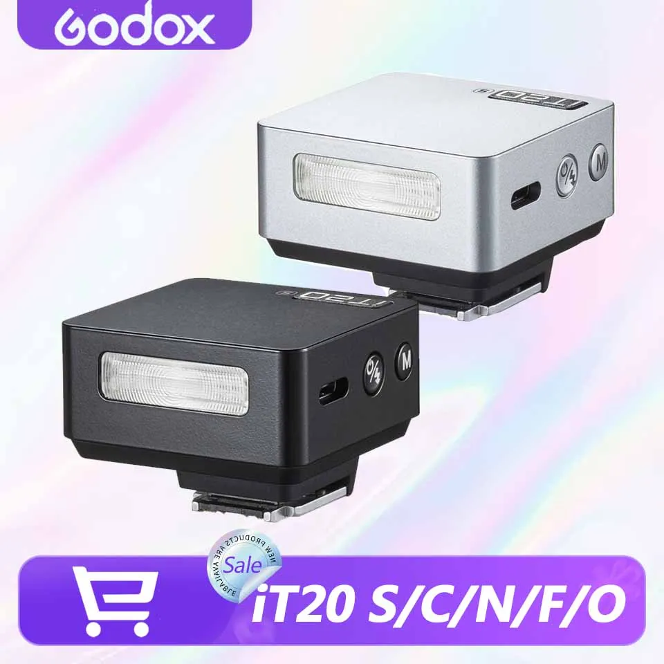Godox IT20 On-Camera TTL Flash for Sony Canon Nikon Fujifilm Olympus Camera Flash with Precise Power Control 45g Lightweight