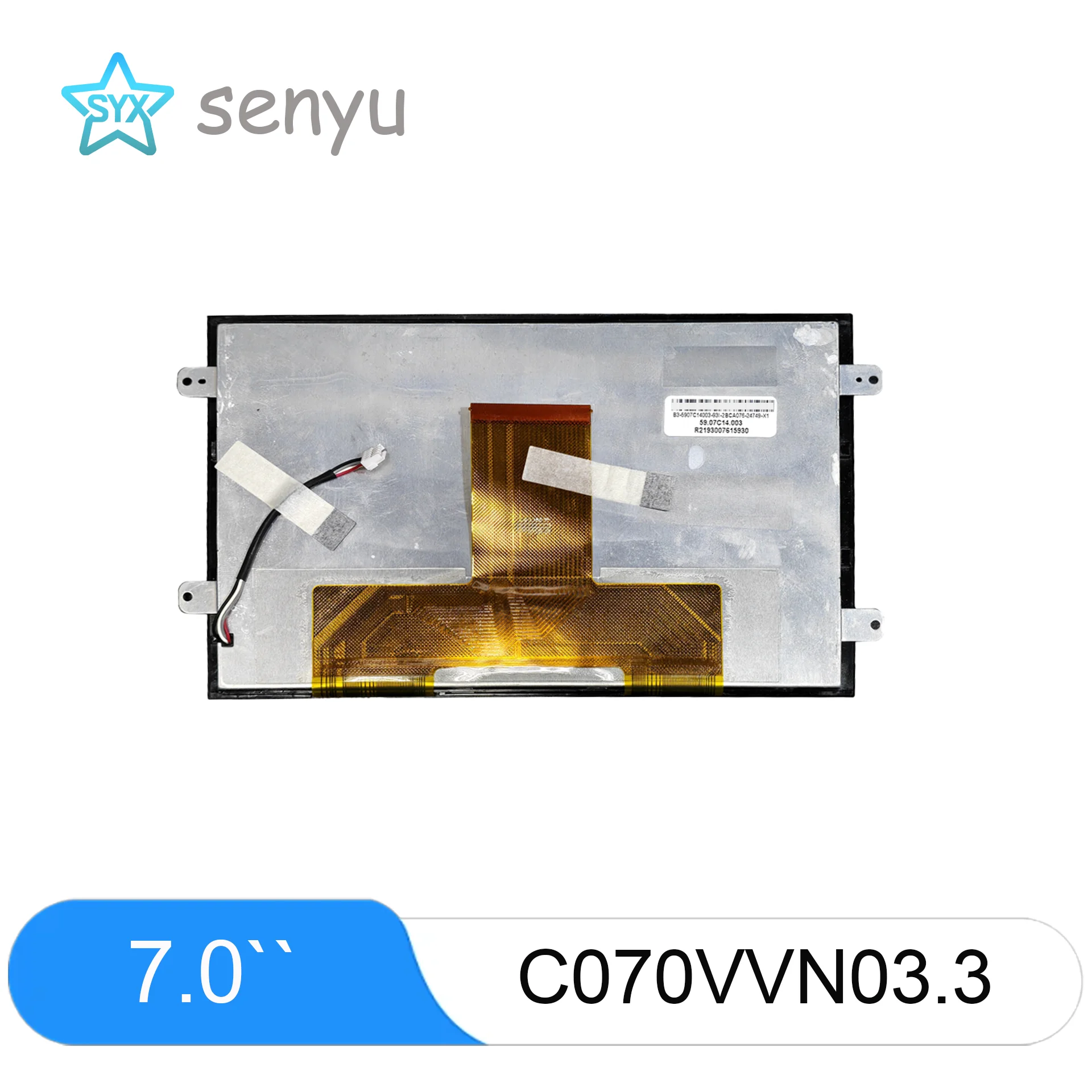 7 Inch C070VVN03.3 LCD Screen 800×480 For Audi A3 MMI Central Control Navigation Display Replacement