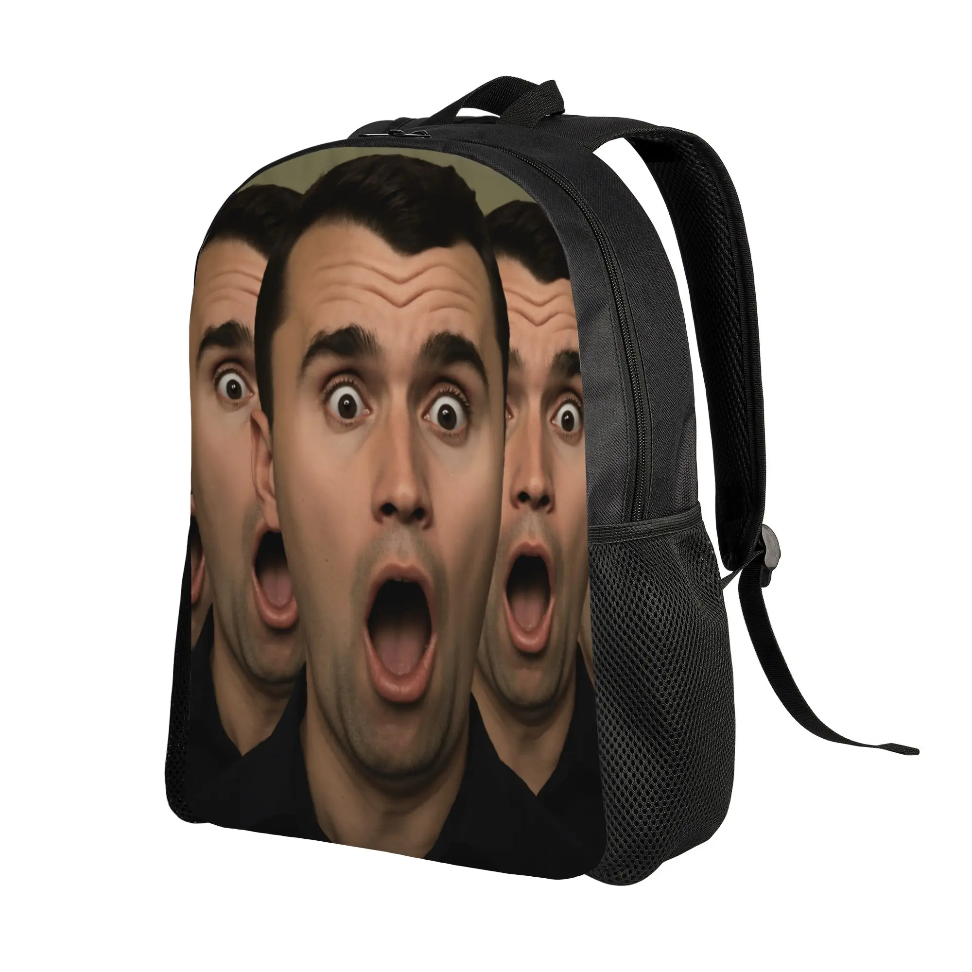 Funny Charlie Kirk  Backpack  Camping Backpacks Men Cute High School Bags Designer Print Rucksack