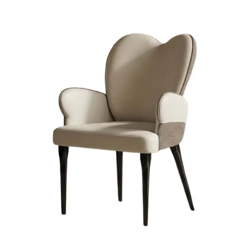 xx-Italian Luxury Dining Chair Designer Armrest Art Modern Accent Dining Chair Office Vanity Party Sillas Para Comedor Furniture