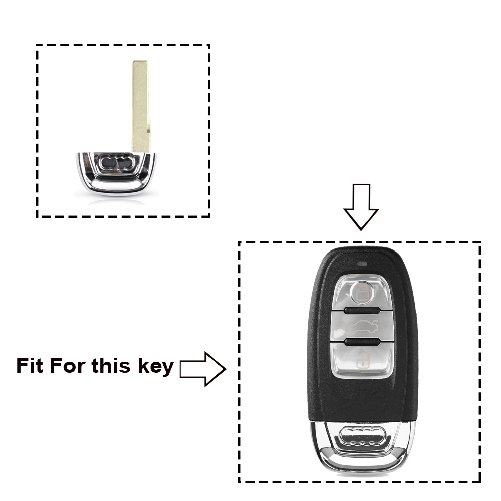 KEYYOU Replacement Insert Emergency Key Blade For Audi A3 A4 A5 A6 A7 A8 Q5 Allroad