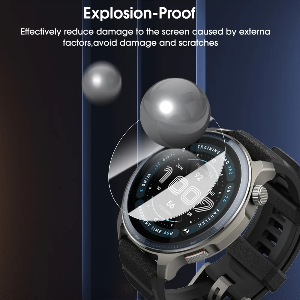 1-5 個の強化ガラス Amazfit バランス 2 取り付けが簡単なウルトラ HD スクリーンプロテクター防爆フィルムアンチスクラッチフィルム