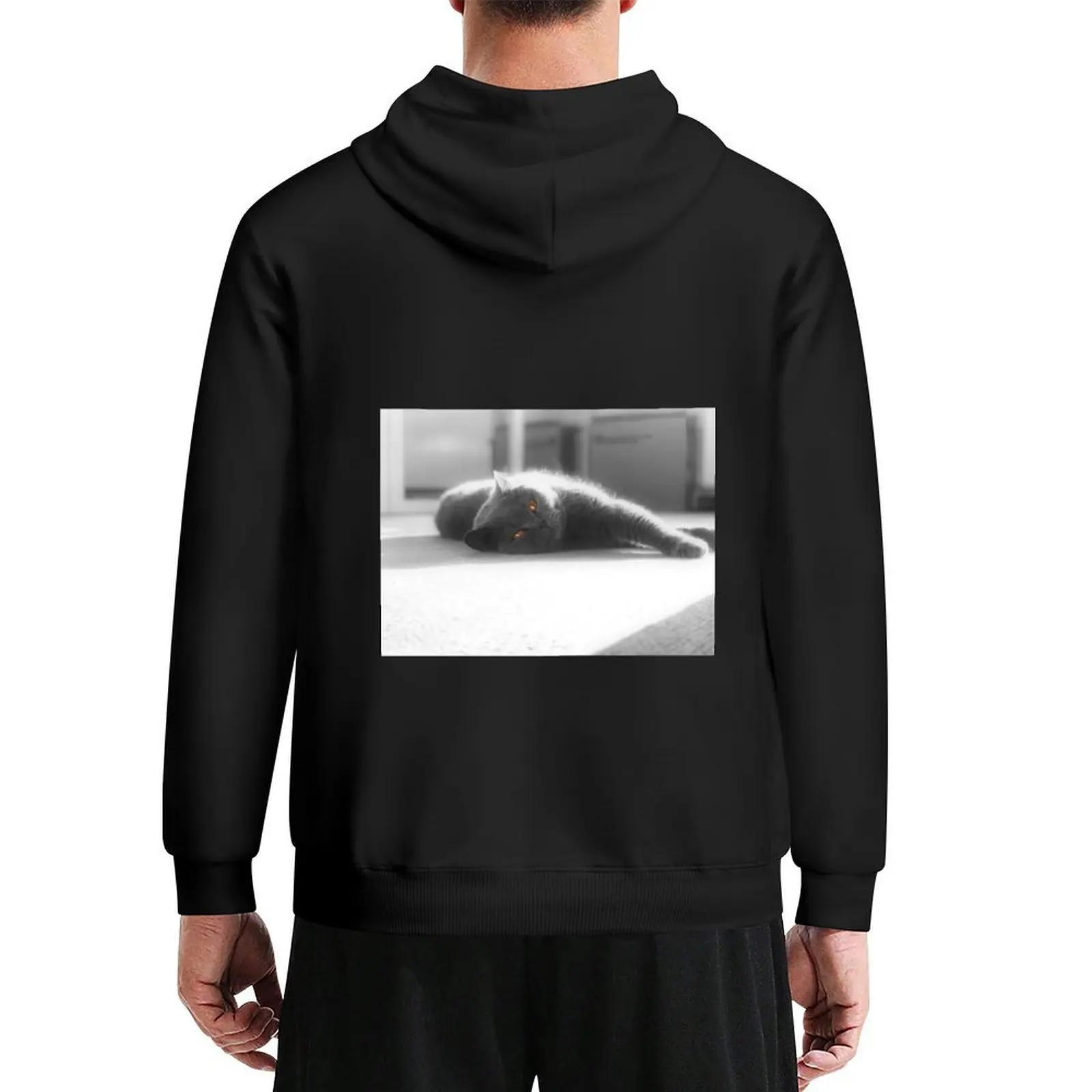 

British Shorthair Blue Hoodie aesthetic clothing graphic t shirts men korean style clothes clothes for men big size hoodie