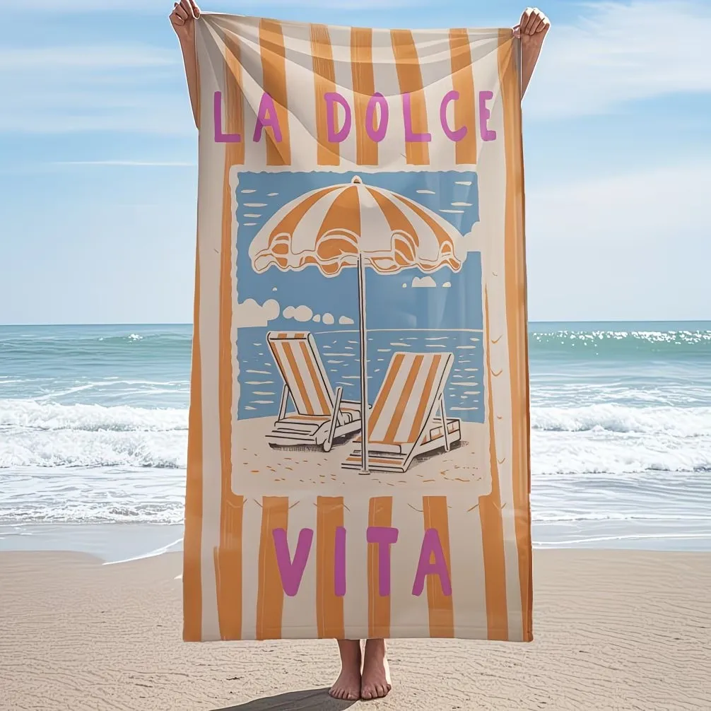Quick Dry Beach Towel Beach Towels Large Thick Microfiber Italian Style Pool Mat Summer Holiday Gift XXL