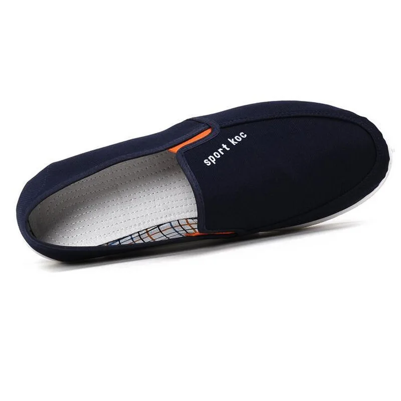 2021 Spring and Autumn New Men's Canvas Shoes Breathable Casual Men's Loafers Lazy Single Shoes Men's Cloth Shoes Large Size