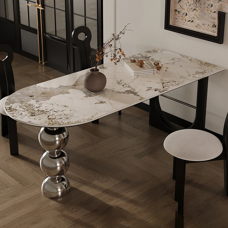 

Luxury Solid Wood Dining Tables Interior Kitchen Modern Dining Tables Living Room Modern Mesa De Comedor Balcony Furniture