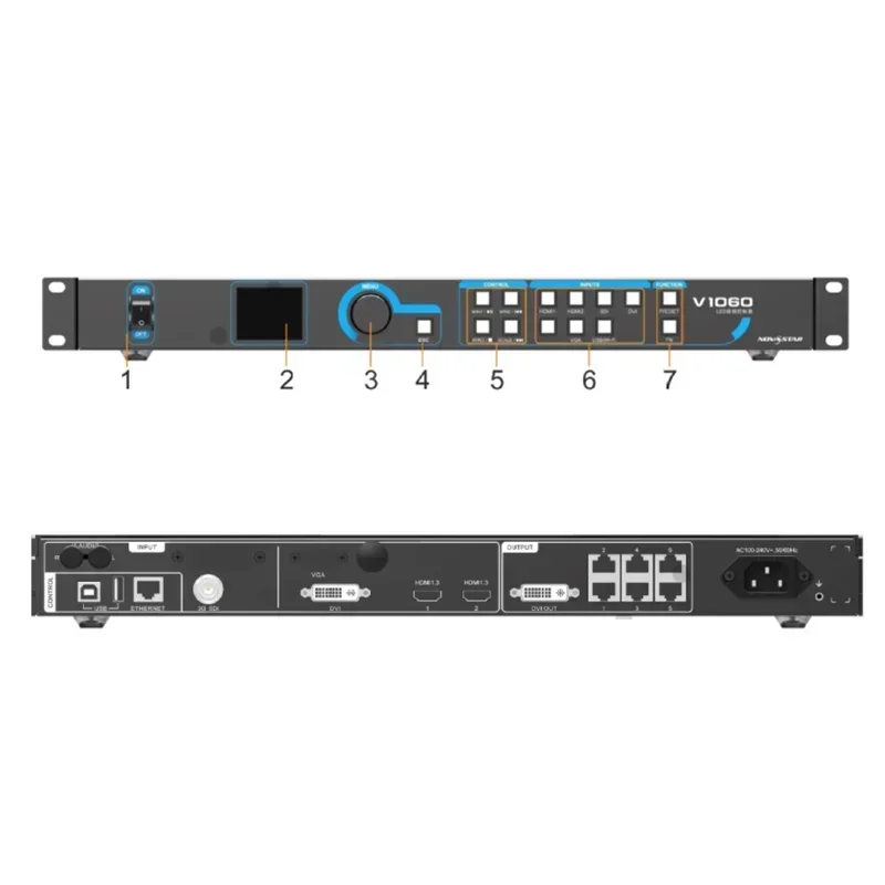 

2025 Novastar V1060 video processor two-in-one video controller