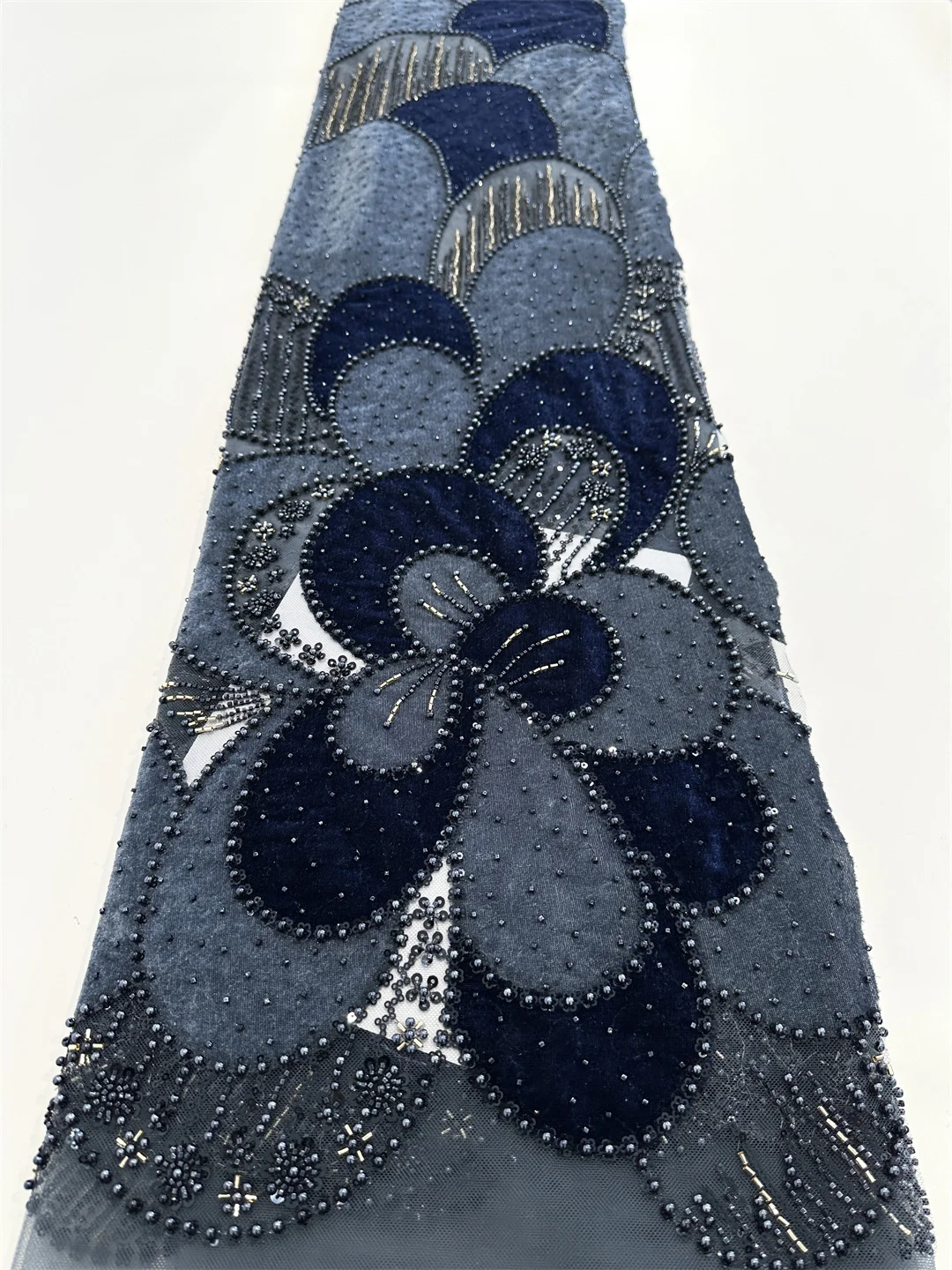 Африканская кружевная ткань с блестками и бисером, нигерийская французская сетчатая кружевная ткань, 2021, высокое качество, 5 ярдов для шитья свадебных платьев