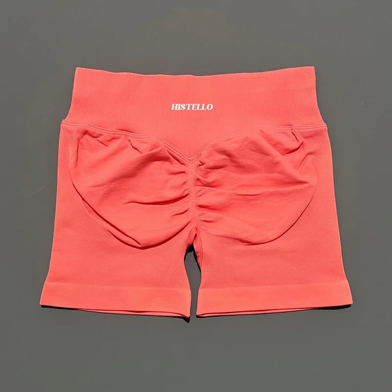HISTELLO Impact Shorts Df Substitute High Waist Damen Yoga Workout Shorts Nahtlose Leggings Stretch Fitness Gym Laufshorts – Detail 23