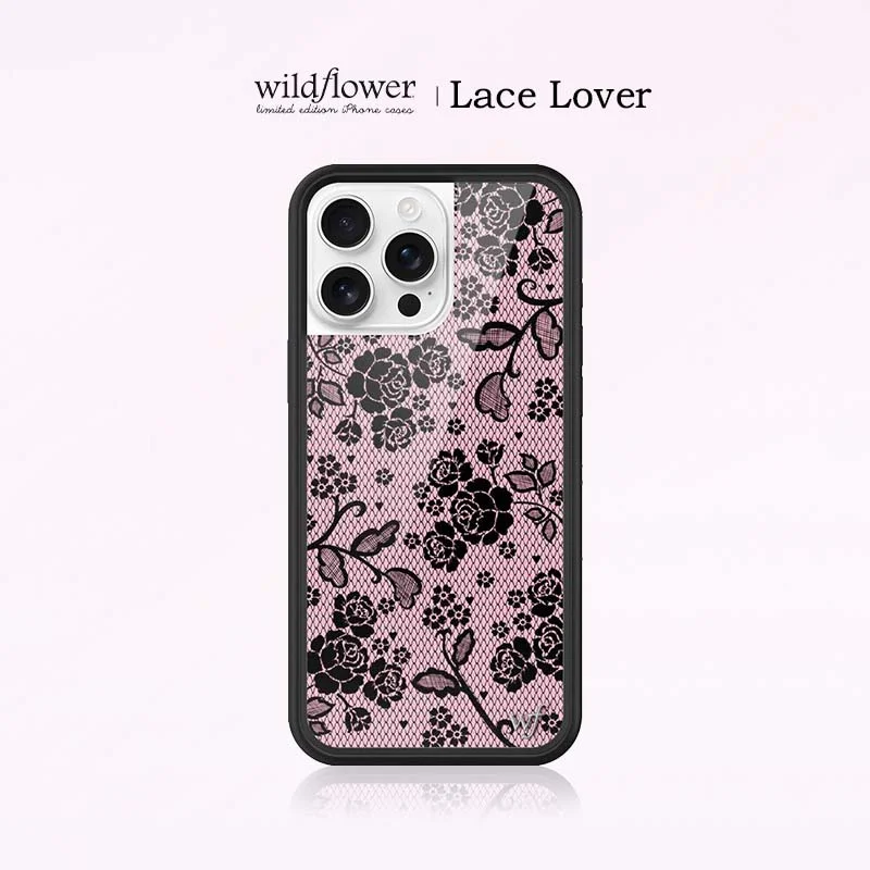 

Wildflower Lace Lover Lace sexy Girl Rose Floral Phone Case For iPhone 12 13 14 15 16Pro Max Plus wf Flower Anti-Fall Cover﻿﻿﻿﻿﻿