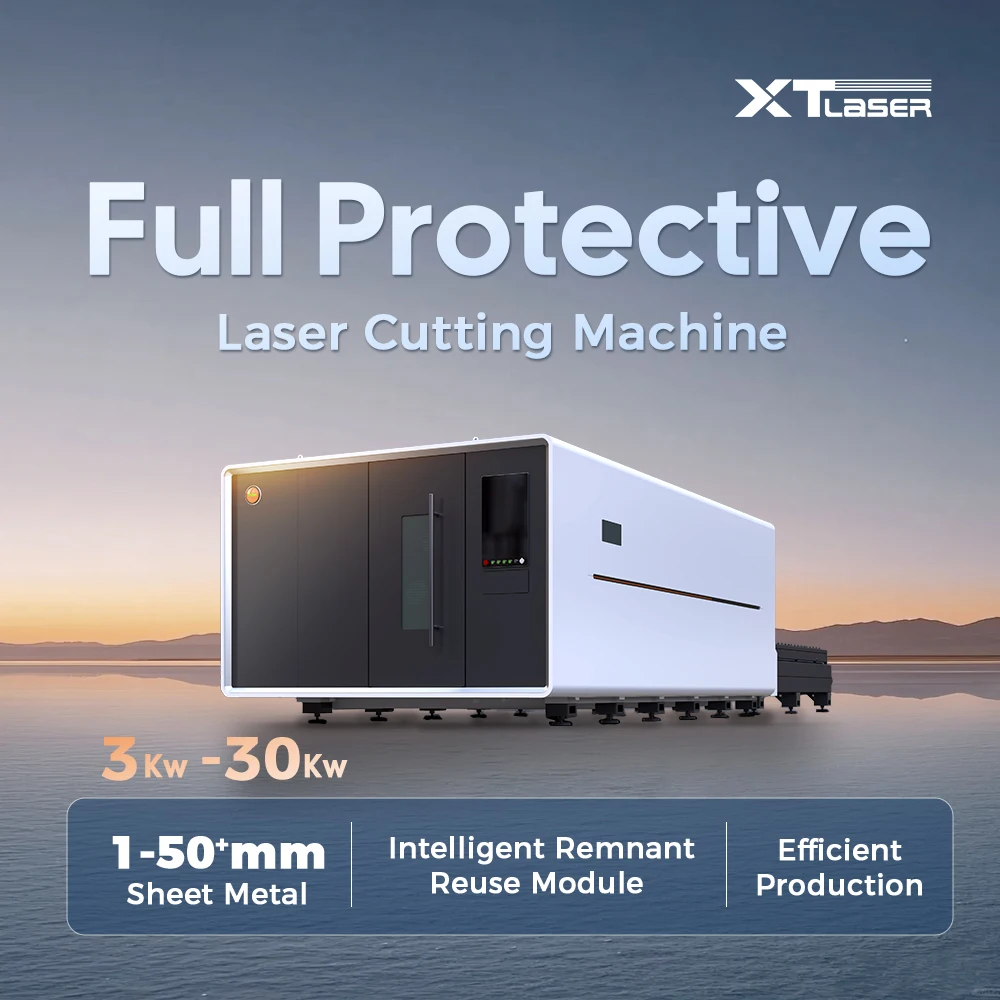 

Safe Design Full Enclosed Fiber Laser Cutting Machine with Exchange Table for Metal