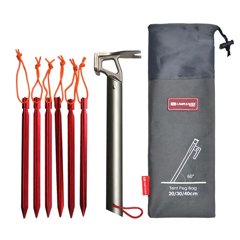 New Outdoor Camping Equipment Stake Storage Bags Tent Accessories Hammer Wind Rope Tent Pegs Nails Storage Bag  ﻿