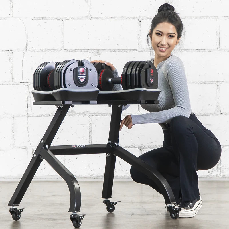 

Dumbbell Adjustable Dumbbell Men's and Women's Fitness Home All-steel Arm Muscle Paint Set Dumbbell Rack Combination