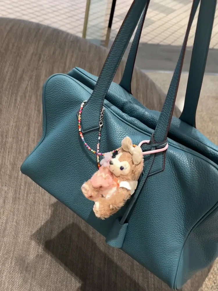 

Large Capaci Genuine Leather Tote Bag Women's 2025 New Sle Commuter Handbag Single oulder Boston Bag Faion Trend