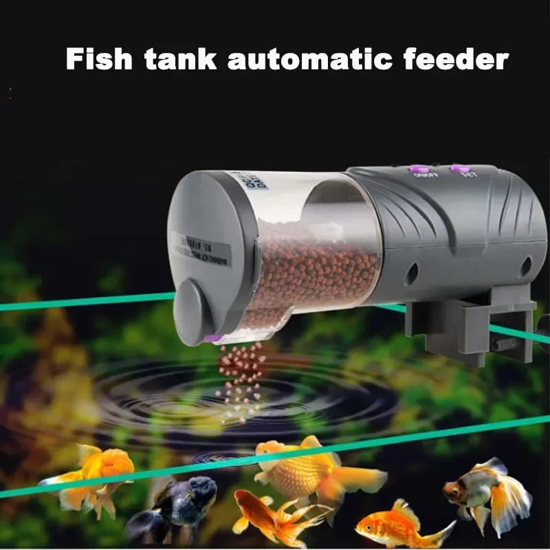 Automatic Fish Tank Feeder Intelligent Timing Electronic Feeder Adjustable Export Goldfish Koi Fish Tank Aquarium Fish Feeder