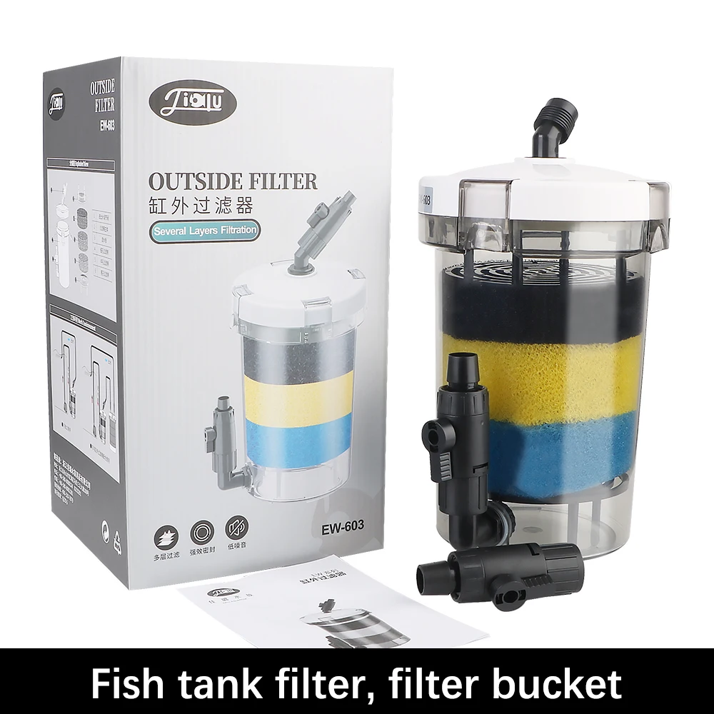 Water Purifier External Filter Barrel Three Layers Oxygenation Submersible Filtration Fish Tank Filter For Aquarium Fish Tank