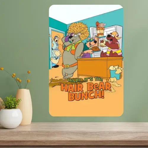 Help It's the Hair Bear Bunch Classic TV Show Metal Poster Sign