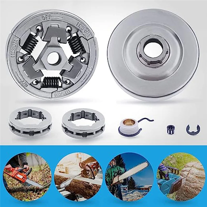 A76I 전기 톱 액세서리 Stihl MS361 MS440 461 460 044 046 용 클러치 스프로킷 패시브 디스크