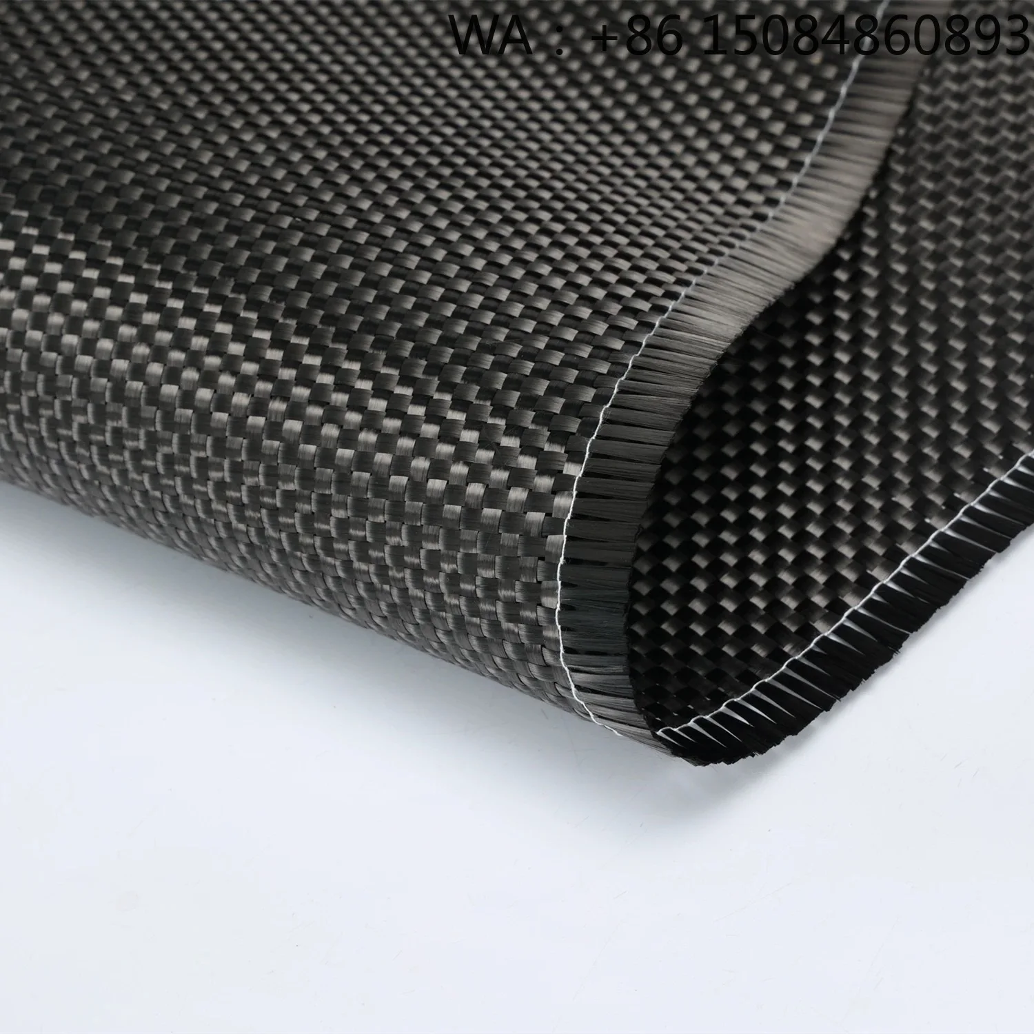 12k Plain Twill Carbon Fiber Cloth - close-up view
