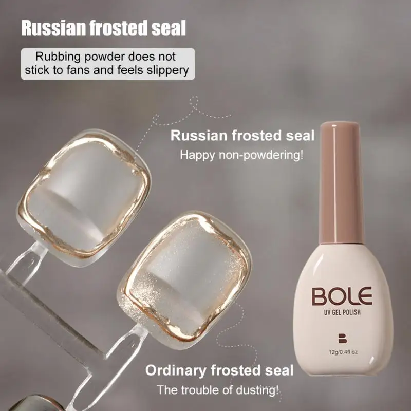 Non-Stick Duurzame Gedurfde Kleuren Matte Afwerking Matte Coating Nagelverzorging Beauty Influencers Russische Stijl Gemakkelijk Aan Te Brengen Spiegel