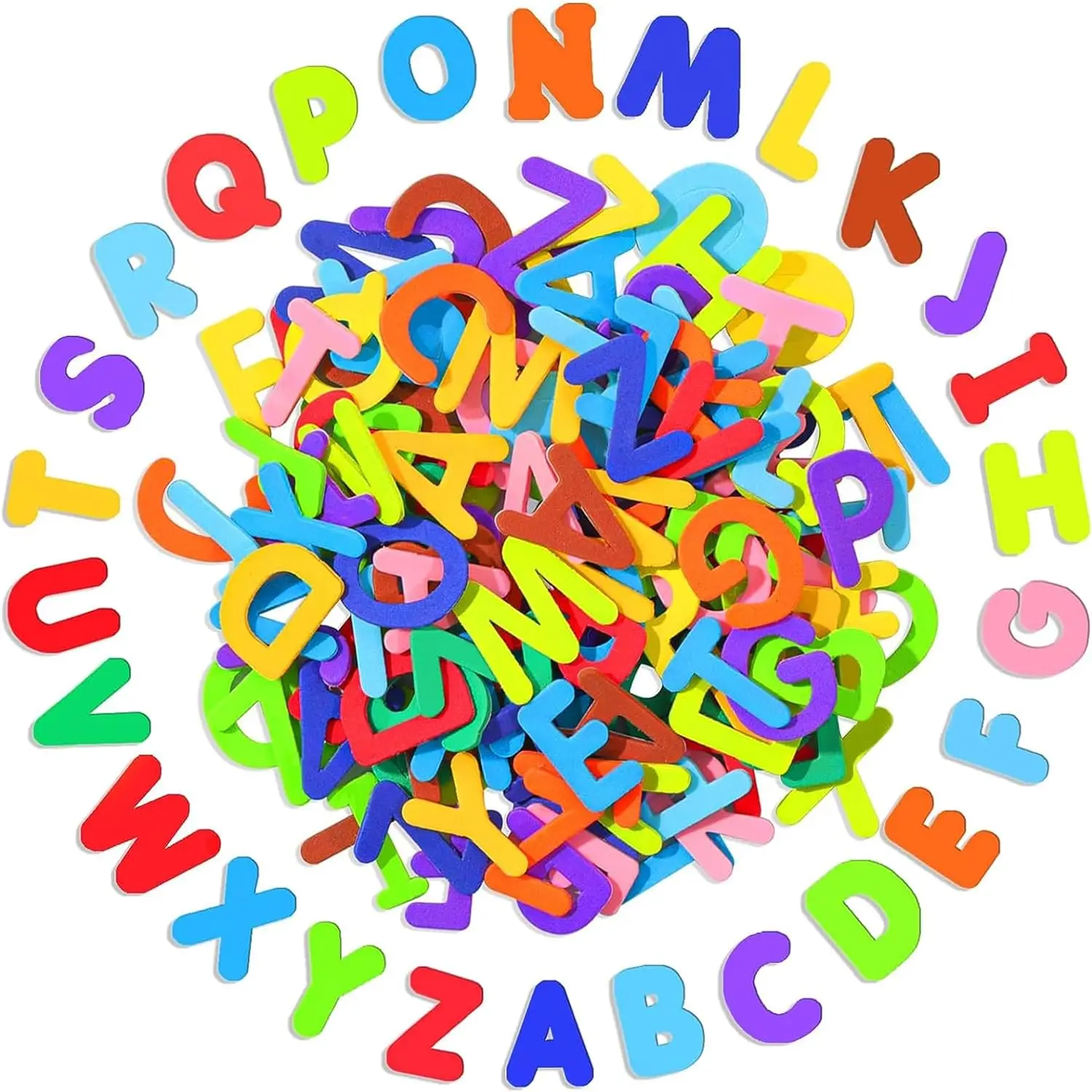 1000PCS/LOT,Mix color Foam letters English alphabet Self learning Kids early education toys Promotion DIY handwork Wholesale