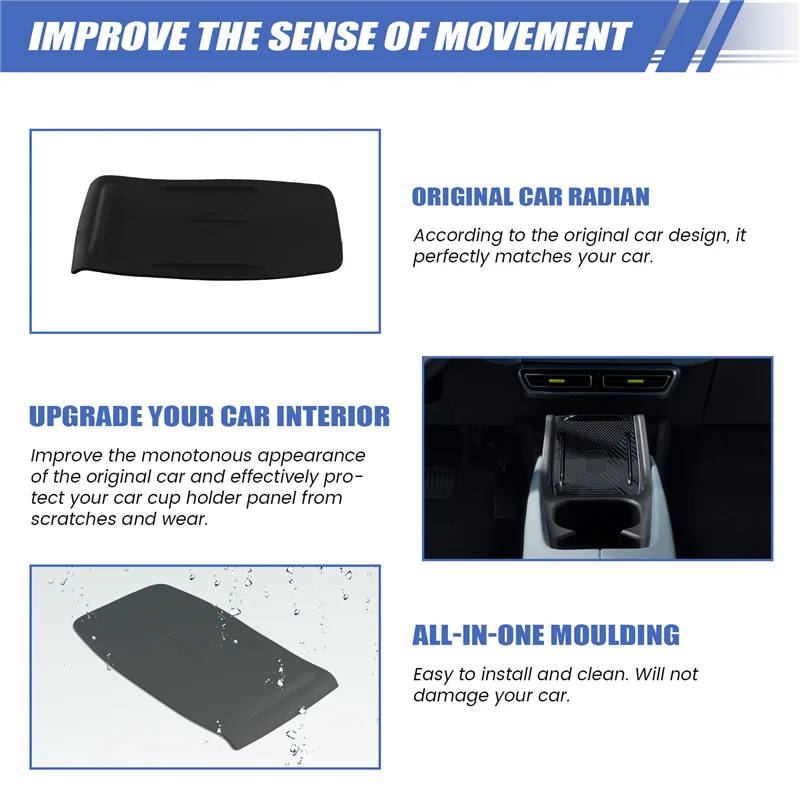 

Unusual Car Center Console Wireless Charging Mat Anti Skid Pad Anti Slip Mat Silicone For BYD Dolphin Mini / BYD Seagull