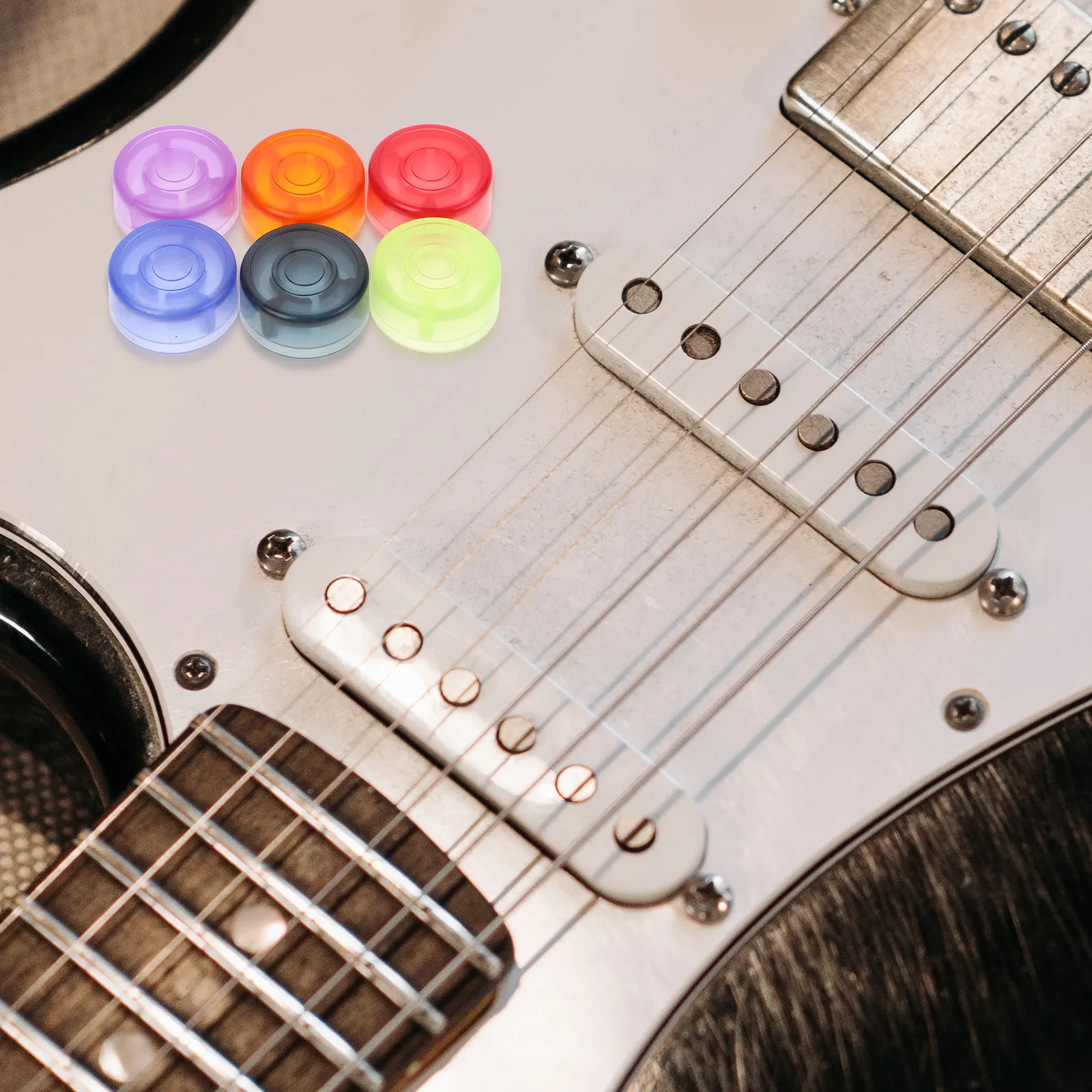 Guitar Effect Pedal Footswitch Toppers 12Pcs Plastic Knob Caps for Protection and Improved Touch Control