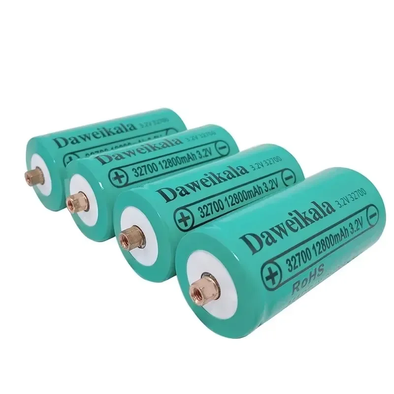 Atacado 32700 12800mAh 3.2V lifepo4 baterias recarregáveis baterias profissionais de energia de fosfato de ferro e lítio com parafusos