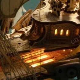 Rompecabezas 3D tridimensional para adultos, modelo ensamblado de barco de elfo peludo, regalo de cumpleaños para un amigo