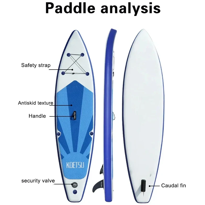 New KOETSU 320/380/420cm Inflatable Sup Stand Up PaddleBoard Surf Board Set Yoga Board Competitive Paddle Board Longboard