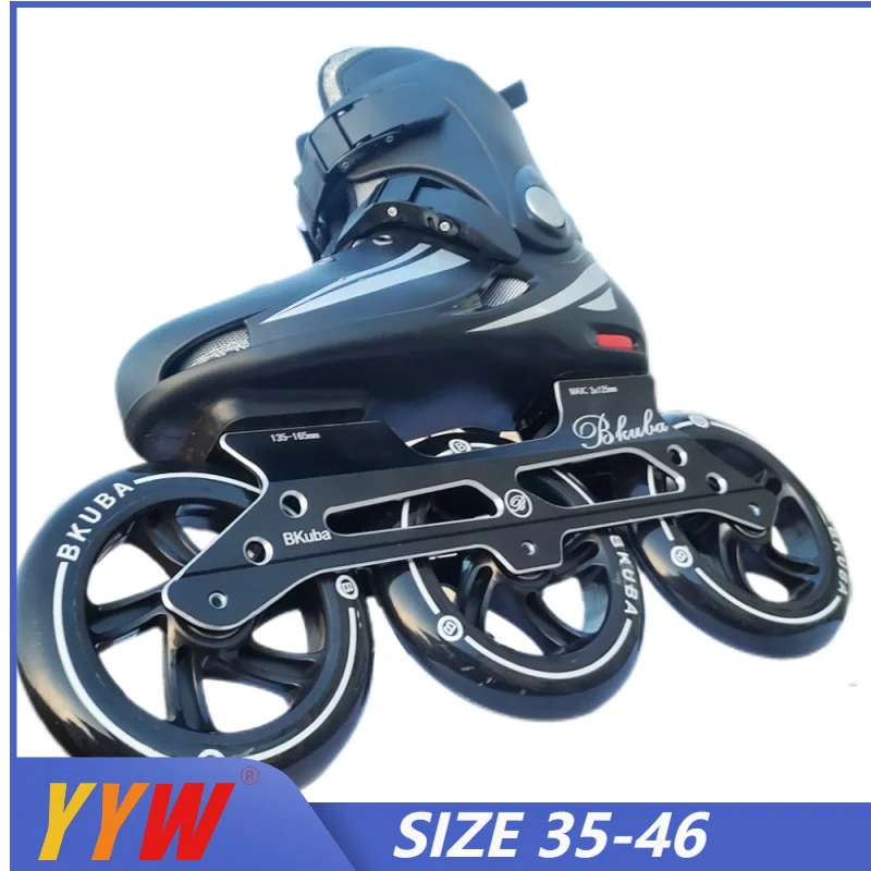 125mm 3 Wheels Professional ACBE-7 Adult Inline Roller Skates Shoes Ice Skate Speed Slalom For Men Women Skating Rollers Shoes