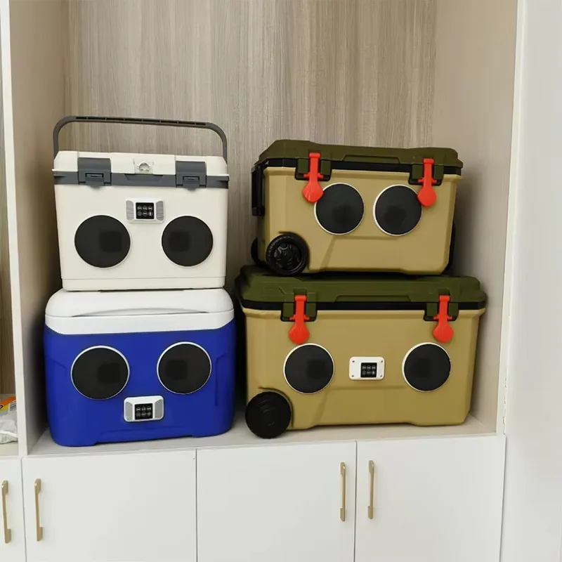 Insulation cooler Fresh-keeping ice cooler cassette music outdoor cold