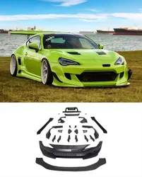 For Toyota GT86 Subaru BRZ 86 Rocket Rabbit 3 wide body kit Fiberglass FRP Bumper Guard Cover Trim Wide Body Wheel Eyebrows Lip