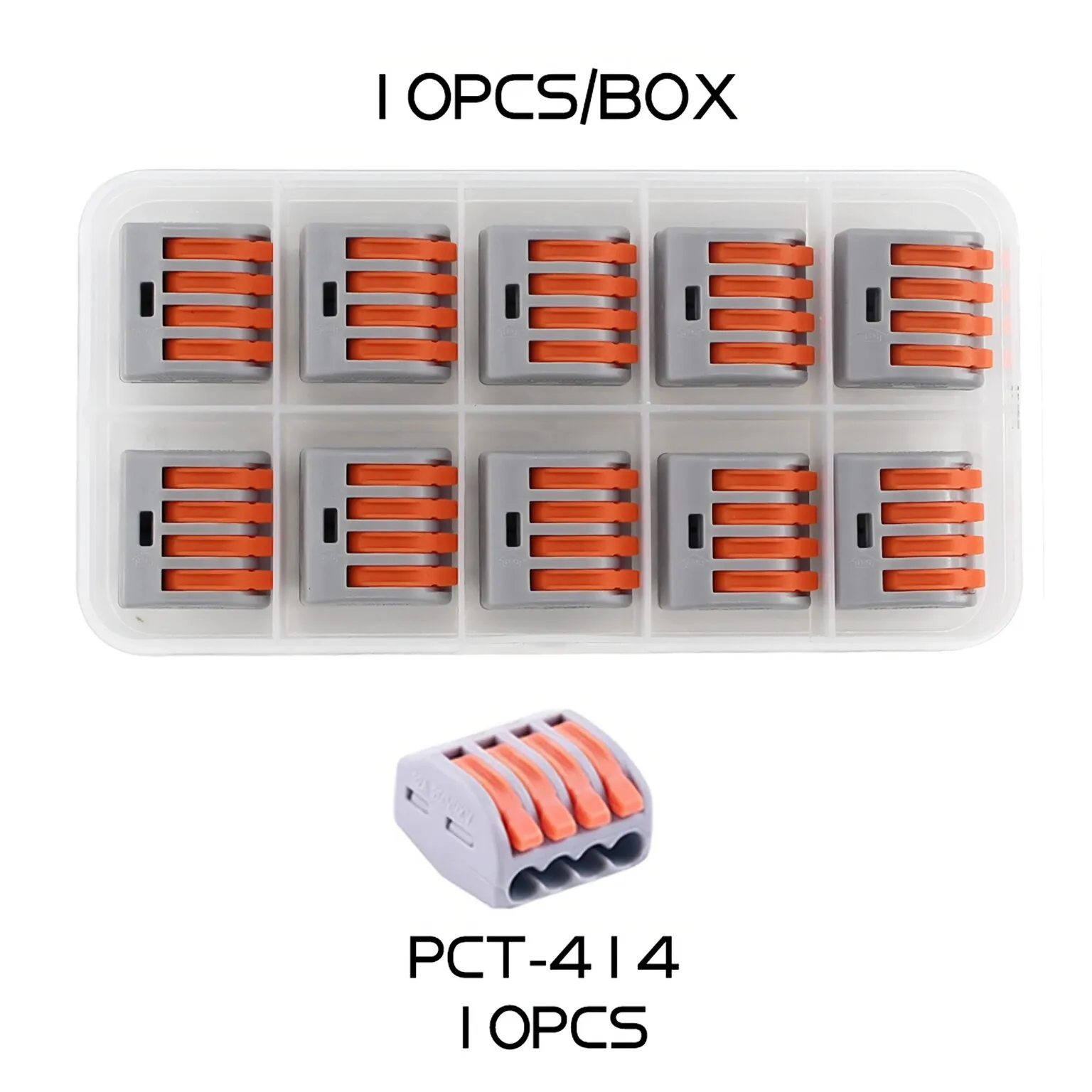 10/62pcs quick connect terminals, screw free, easy to install, general electrical cage, household combination box