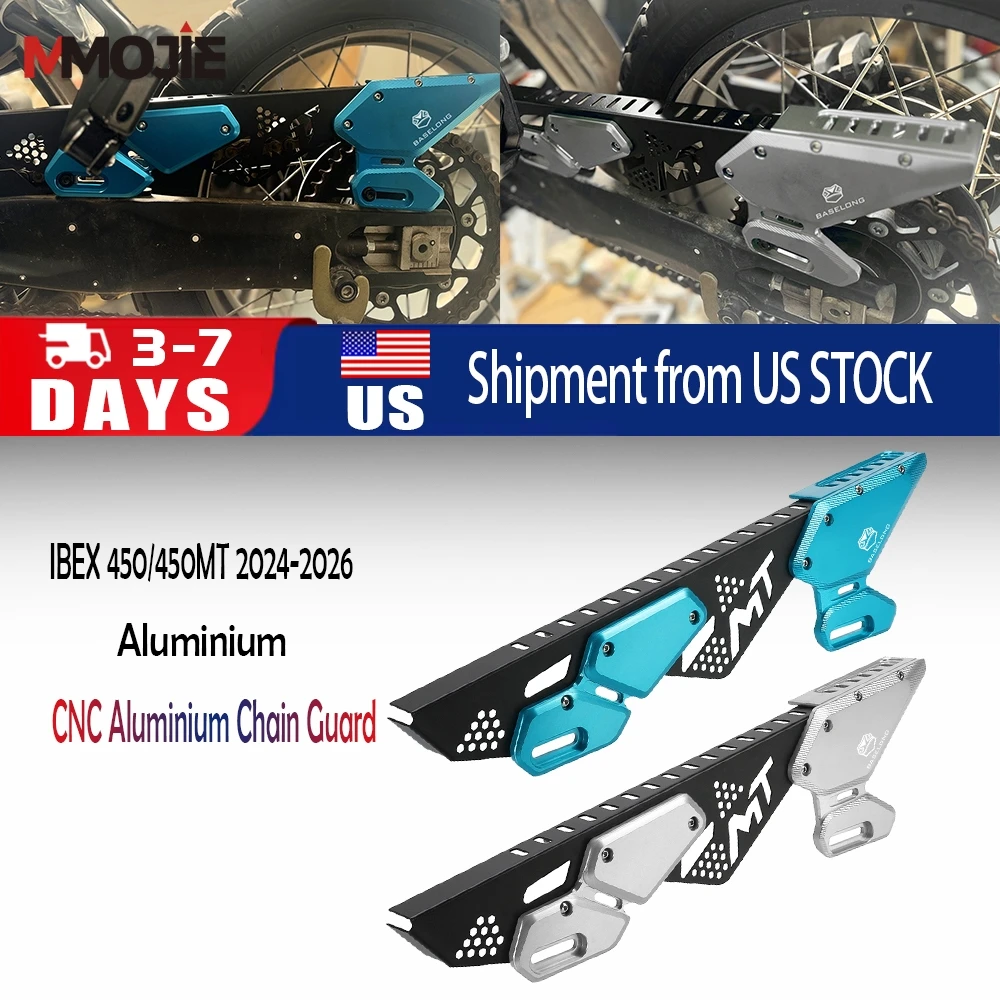 

ДЛЯ CFMOTO Ibex450 2024 2025 2026 Защитная крышка цепи Защита цепи с ЧПУ Алюминий 4540MT MT450 Ibex MT 450 Ibex 450 Мотоцикл